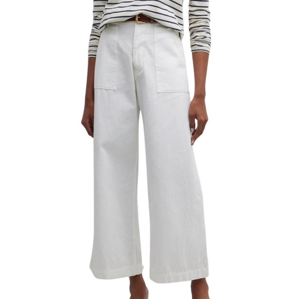 Nili Lotan Leon Boy Pants - White sz 2